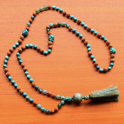 Mala Aventurijn, Mosagaat, Rudraksha -vegan- ?